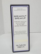 Sunday Riley Breakout Breakup Cream Salicylic Acid Cleanser, new sealed in box