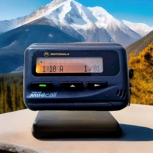 Motorola Pager 1 Minicall Classic Vintage Collector Belt Clip classic retro