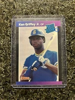 RARE 1989 Donruss Rated Rookie Ken Griffey Jr #33 ERROR CARD! (Blue circles)