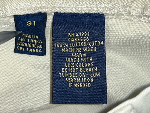 Polo Ralph Lauren uomo pantaloncino chino kaki marrone piatto davanti taglia 31 vestibilità classica 9" - Foto 5 di 8