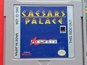 Caesar's Palace Game Boy Original Nintendo GB Blackjack Roulette Authentic Works