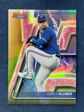 2020 Bowman's Best Refractor #17 Corey Kluber Texas Rangers
