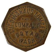 Dryad, Washington LUEDINGHAUS  25¢ Lumber Token   (05135)