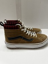 Vans Sk8 Hi MTE 1 Brown Suede Plaid High-Top UltraCush Size Men s 7 Women s 8.5