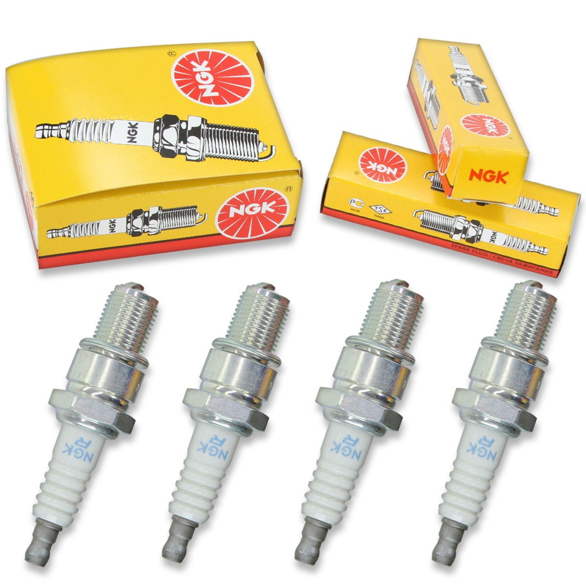 4pcs 2004 Ski-Doo Legend 700 Sport NGK Standard Spark Plugs 698cc 42ci Kit ju