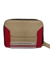 MARNI Coin Case Leather Red Women's Wallet Mini Wallet
