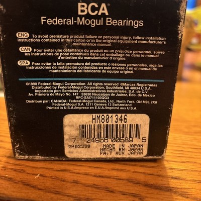 National Seals HM801346 Taper Bearing Cone