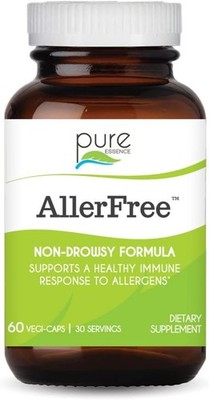 AllerFree Natural Allergy Support Supplement by Pure Essence Labs - Non Drowsy P