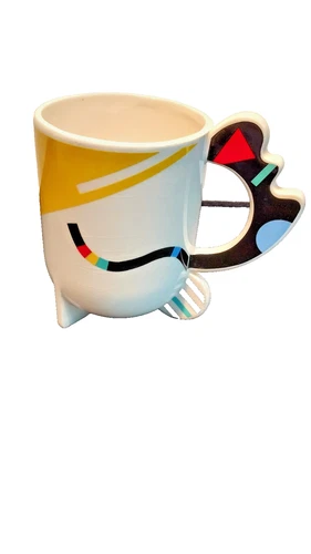 Fugimori Humoresque Collection Mug for Kato Kogei Japan 1980s Preowned