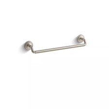  2 PACK KOHLER Paces 18 inch Wall Mounted Towel Bar in Vibrant Brushed Nickel