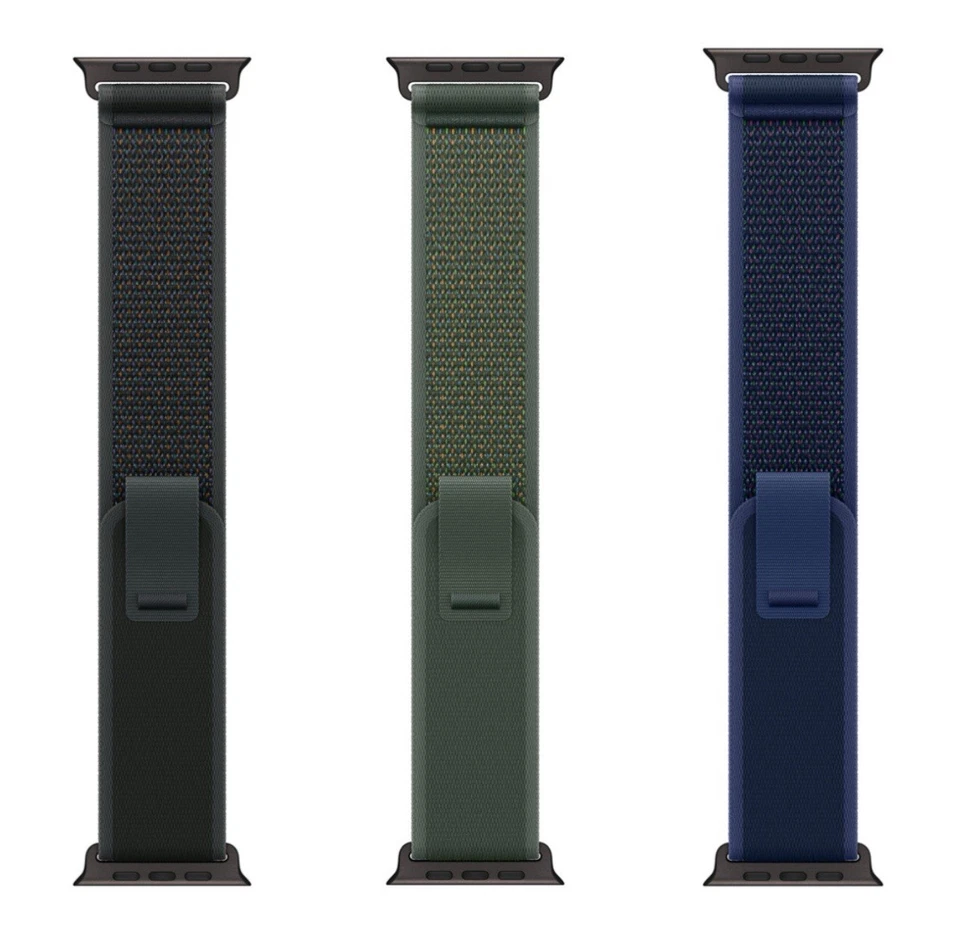 Genuine Apple Watch Ultra Trail Loop Band Strap 49mm 46mm 45mm - Black Titanium