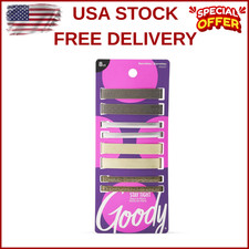 Goody Hair Barrettes Clips - 8 Count Assorted Colors - Slideproof and Lock-In...