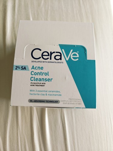CeraVe Acne Control Cleanser With Salicylic Acid - 0.34 Oz. x 15qty. Travel Size