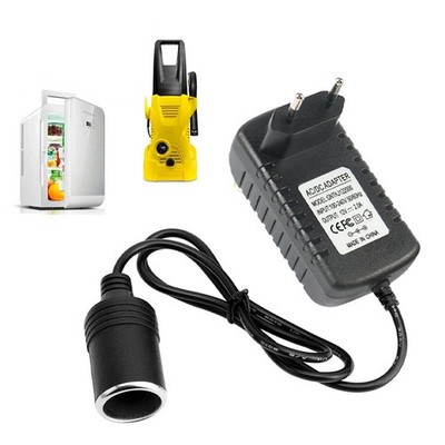 AIV 220/230V auf 12V Spannungswandler - Steckdose zu Zigarettenanzünder Adapter