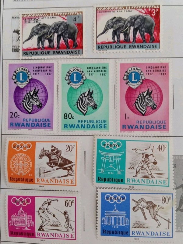 J98# Rwanda 🇷🇼 Stamp Lot MWH-XF