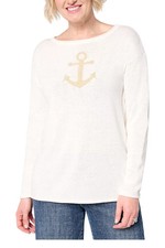 Belle by Kim Gravel Women's Harbor Island Sweater White