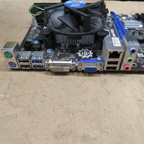 Lot carte mère MSI H81M-P33 4ème génération Micro ATX LGA 1150 8 Go DDR3 i3-4160 E/S - Photo 3/8