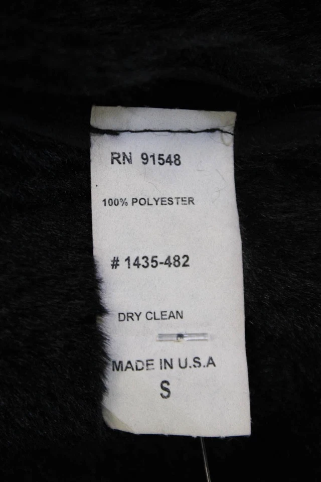 Chaleco Waverly Gris Mujer Suave Texturado Sin Mangas Forrado de Piel Negro Talla S Foto 4 de 4