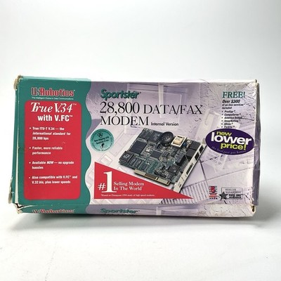 U.S. Robotics Sportster 28800 DATA/FAX Modem Internal Version Vintage - Open Box