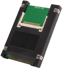 Dual Compact Flash CF to 44 Pin IDE/PATA 2.5" Adapter Enclosure, Black SD-ADA450