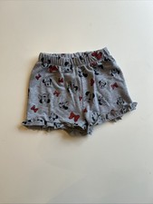Disney Junior Minnie Shorts Girl's 5T Gray Loungewear with ruffles