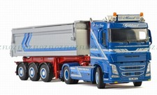 WSI for VOLVO FH4 SLEEPER CAB 4x2 TIPPER TRAILER for Augst Baustoffe 1/50 MODEL