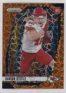 2024 Panini Prizm Rookies Lazer Prizm Carson Steele #377 Rookie RC