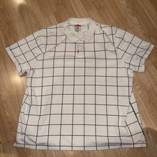 Size 3XL Men s / Nike Polo Shirt Drifit Grid Pattern sail / AV5238-133