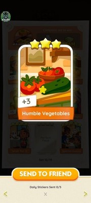 MONOGO 3STAR STICKER WITH THE NAME OF HUMBLE VEGETABLE WITH SUPERFAST SENDING 