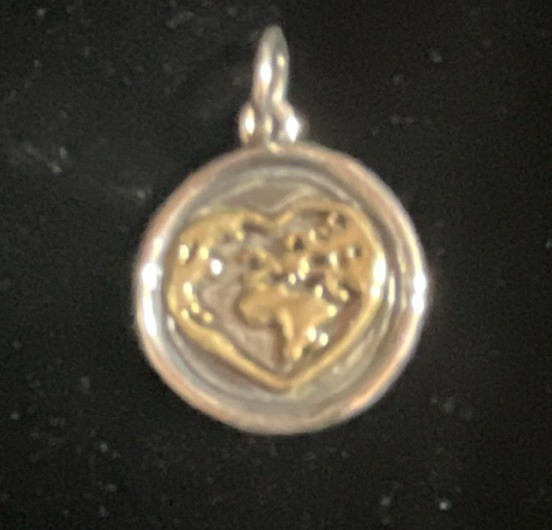 925 silver. Waxing poetic charm. - Gem