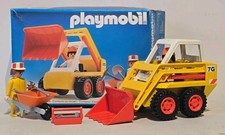 Vintage Playmobil 3507 Construction Bulldoser & Workers Set Boxed Playset