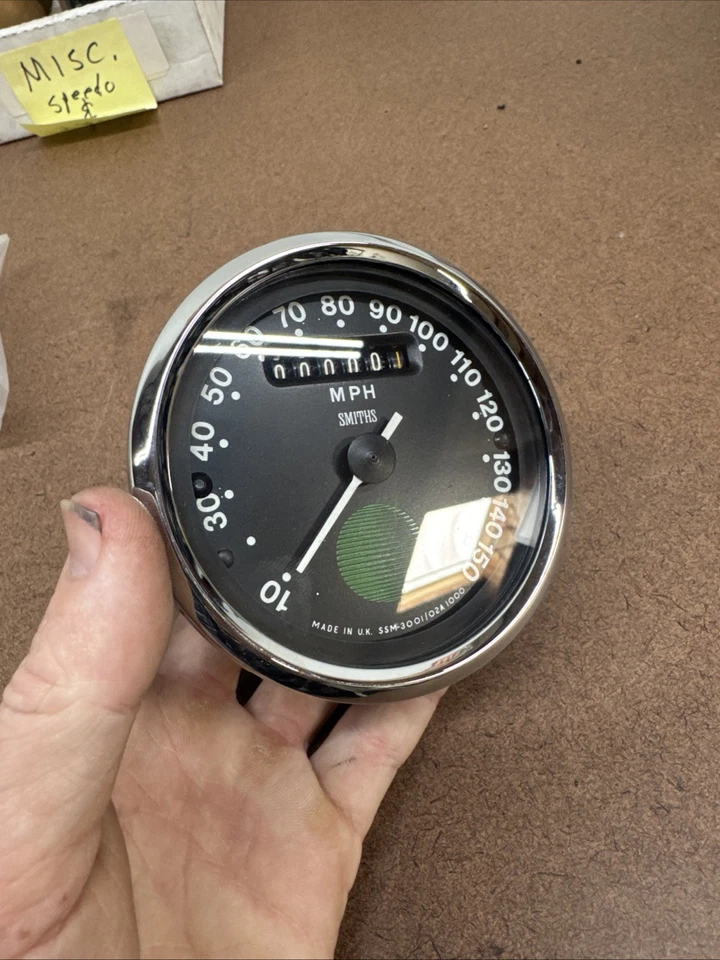 Восстановленный проверенный рабочий спидометр Smiths Gauge British Norton Triumph BSA - Изображение 2 из 4