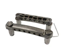 Guyker Guitar Tune-O-Matic Bridge and Stop Bar Relic (Bridge + Tailpiece)