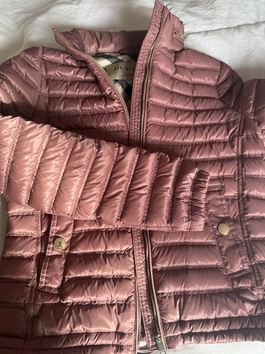 Autentica giacca trapuntata Burberry Diamond rosa taglia extra small - Foto 9 di 10