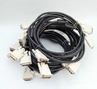 (Lot of 10) 6' DVI cables (standard DVI-D) EXCELLENT COND (for Charity)