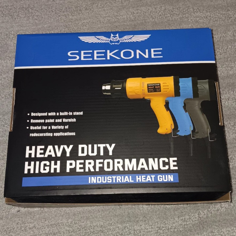 SEEKONE Heavy Duty High Performance Industrial Heat Gun, Multicolor