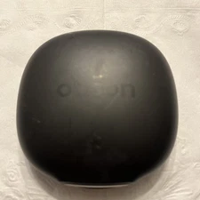 Oticon Hearing Aid Case Hard Plastic Black Round