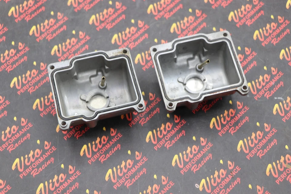 2 x Banshee Genuine Keihin PWK PJ 33mm 35mm carburetor fuel bowl R-90 - Image 2 of 4