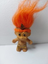 Vintage Russ Native American Indian Orange Hair Troll