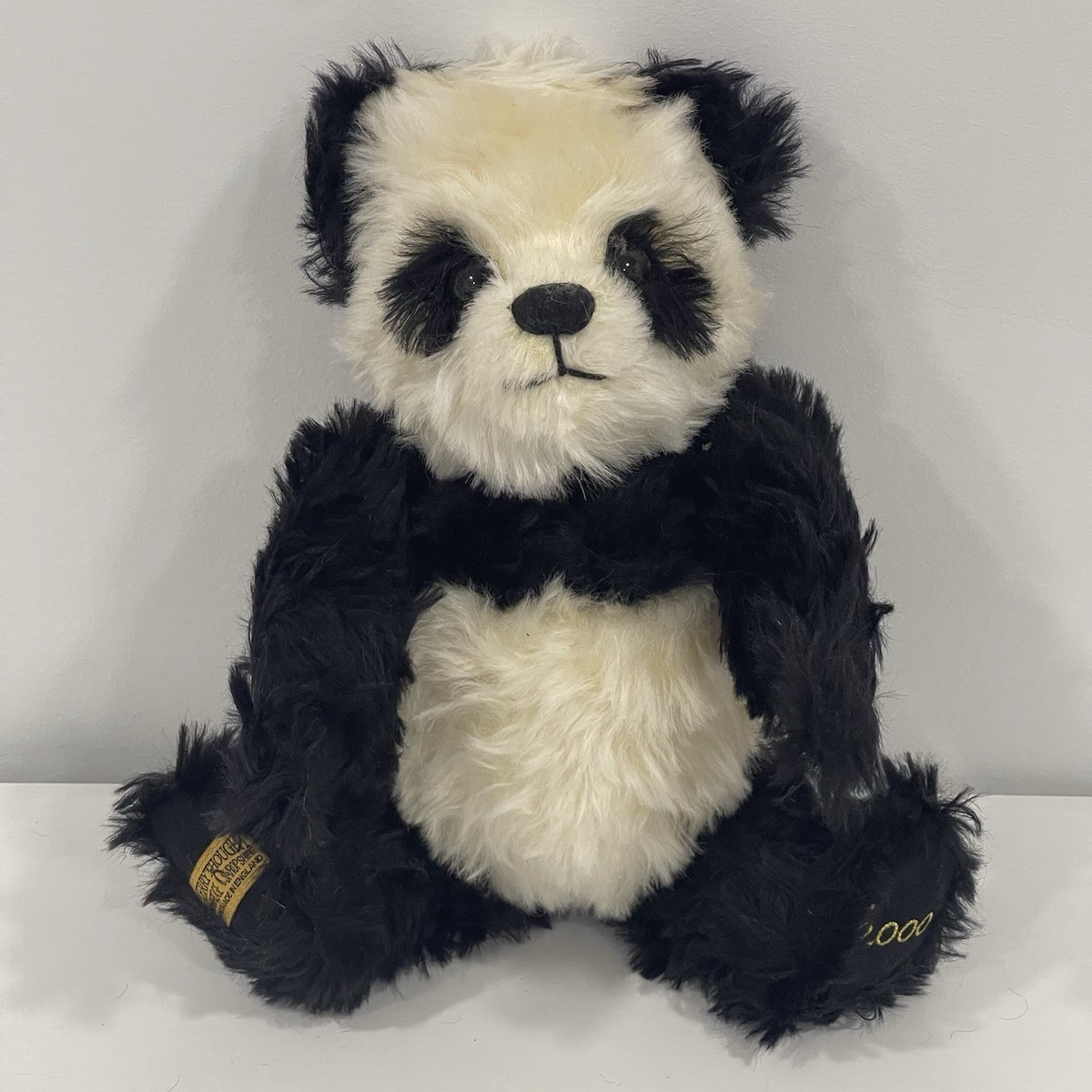 ぬいぐるみ Merrythought Millennium Bear 2000 Merrythought Pandemonium Mohair Panda Bear Millennium 2000