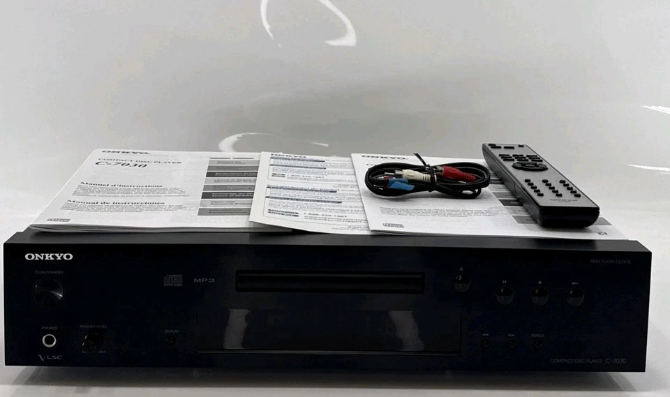 Onkyo C-7030 Audio CD Player - Black - W/ Remote - Tested - Works Great! - Image 3 of 4