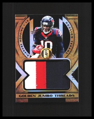 2018 DeAndre Hopkins Patch - Panini Gold Standard #GJ-28 Prime /49 Texans