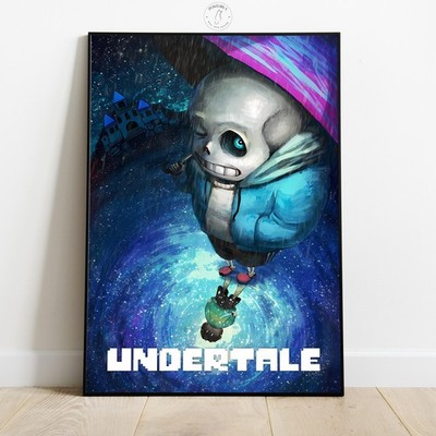 Undertale Poster | Video Game Wall Art Print Gamer Room Decor Papyrus Fans #3