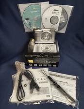 N.Mint Nikon Coolpix L28 20.1MP 3" Screen 5X Zoom Digital Camera Silver Japan