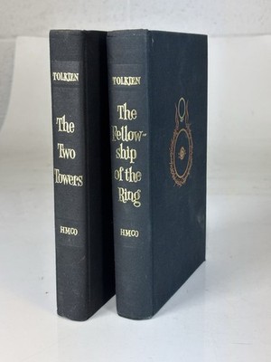 Tolkien  Book Set Fellowship Of The Ring 2nd Ed 7th Printing And The Two Towers 