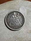 1875-P SEATED LIBERTY DIME - 90% SILVER
