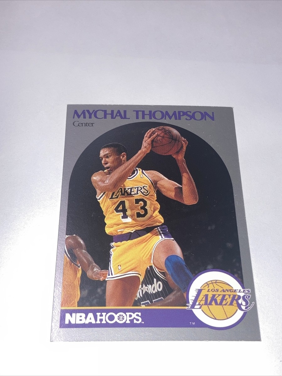 ミ*ド様 即発送 90s 海外古着 champion FULLSNAP CARD 1990 NBA Hoops Basketball Card #160 Mychal Thompson Los Angeles