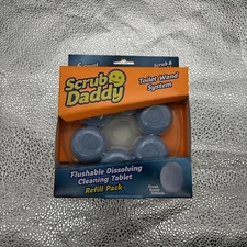 Scrub Daddy Toilet Wand System Refills 6 Pack Flushable Dissolving Cleaning Tabl