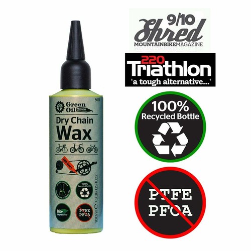 GREEN OIL White Super Dry Formula Standard Chain Wax Biodegradable 100ml Bicycle - 第 2/12 張圖片