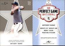 ANTHONY SUSAC 2020 LEAF PERFECT GAME NATIONAL SHOWCASE ROOKIE CARD #8